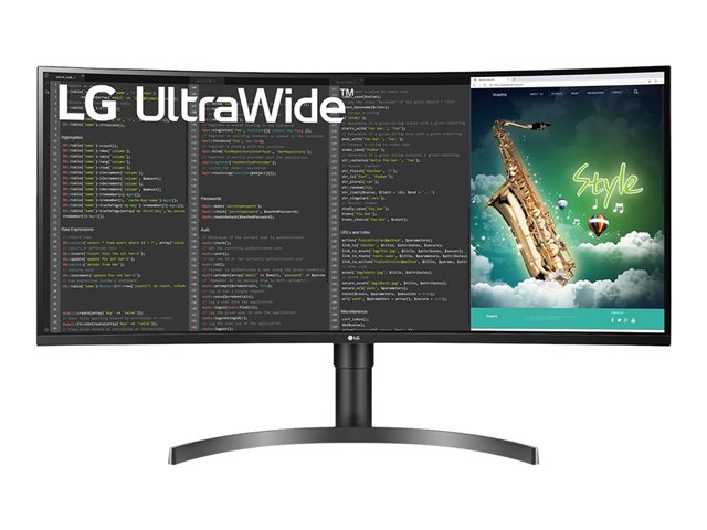 LG 35WN75C-B - LED monitor - curved - 35" - HDR