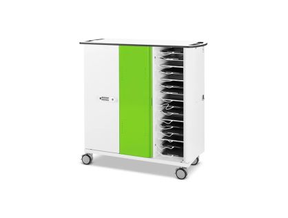 Zioxi iPad USB-C charging trolley with wheels, storage and charging for 40 iPads and USB Tablets with onView web control technology and 2 digital code locks with master key, 1 year onView subscription