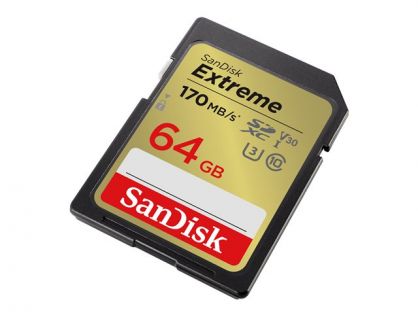 SanDisk Extreme - flash memory card - 64 GB - SDXC UHS-I