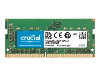 Crucial - DDR4 - module - 8 GB - SO-DIMM 260-pin - 2666 MHz / PC4-21300 - CL17 - 1.2 V - unbuffered - non-ECC