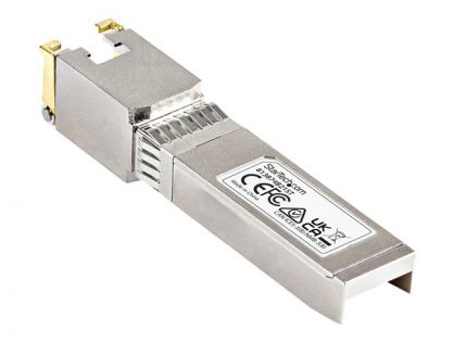 StarTech.com HPE 813874-B21 Compatible SFP+ Module, 10GBASE-T, SFP to RJ45 Cat6/Cat5e, 10GE Gigabit Ethernet SFP+, RJ-45 (Copper) 30m, HPE BladeSystem, c-Class, Mini GBIC SFP+ Transceiver - Lifetime Warranty (813874B21ST) - SFP+ transceiver module - 10GbE