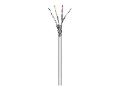 Intellinet Network Bulk Cat6a Cable, 23 AWG, Solid Wire, 305m, Grey, Copper, S/FTP, LSZH, CPR-Dca Rated, Drum - bulk cable - 305 m - grey