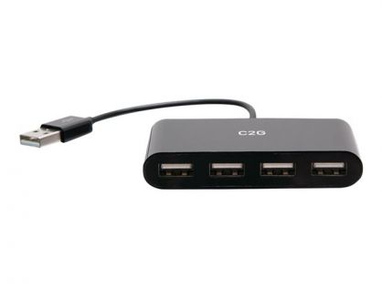 C2G 4-Port USB Hub - USB 2.0 Hub - USB Multiport Hub - 480Mbps - Hub - 4 x USB 2.0 - desktop