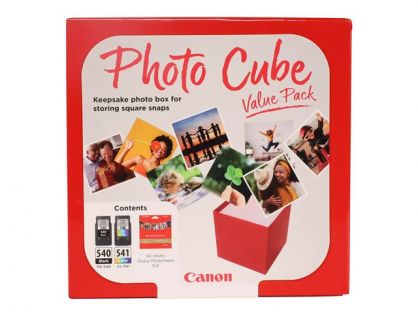 Canon PG-540/CL-541 Photo Value Pack - Glossy - 0.27 mm - 2-pack - colour (cyan, magenta, yellow), pigmented black - original - box - ink tank / paper kit - for PIXMA MG3250, MG3550, MG3650, MG4250, MX395, MX455, MX475, MX525, MX535, TS5150, TS5151