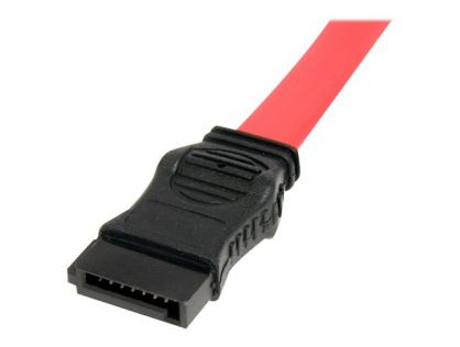 StarTech.com 20in Slimline SATA to SATA with LP4 Power Cable Adapter - slim SATA Adapter - slimline Adapter - slim SATA to SATA (SLSATAF20) - SATA cable - Serial ATA 150/300/600 - Slimline SATA (F) to SATA, 4 pin internal power (12V) - 50.8 cm - red