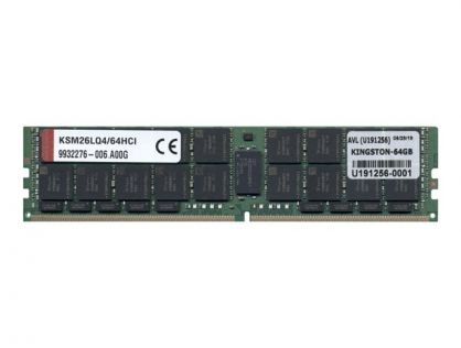 Kingston Server Premier - DDR4 - module - 64 GB - LRDIMM 288-pin - 2666 MHz / PC4-21300 - CL19 - 1.2 V - Load-Reduced with parity - ECC