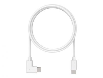 Compulocks 6ft Charge & Data USB-C to USB-C 90-Degree Cable Right Angle - USB cable - 24 pin USB-C (M) straight to 24 pin USB-C (M) right-angled - 1.83 m - white - for Compulocks BrandMe, Space Flex, Space Kiosk, Space Rail, Space Reach, Space Rise