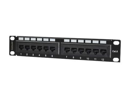 CAT6 PATCH PANEL 10IN 12-PORT- UTP 1U UNSHIELDED