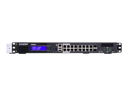 QNAP QGD-1600P - switch - 16 ports - smart - rack-mountable