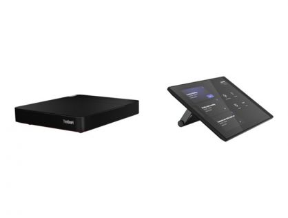 Controller Kit - video conferencing kit (touchscreen console, compute system) - with 3 Years Lenovo Premier Support + First Year Maintenance - Certified for Microsoft Teams Rooms - raven black with red bottom