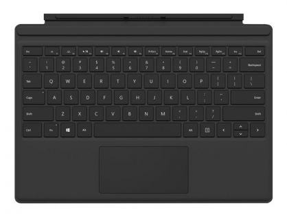 Microsoft Surface Pro Type Cover (M1725) - keyboard - with trackpad, accelerometer - QWERTY - English - black Input Device