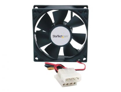 StarTech.com 80x25mm Dual Ball Bearing Computer Case Fan w/ LP4 Connector - computer case Fan - 80mm Fan - pc Fan (FANBOX) - system fan kit