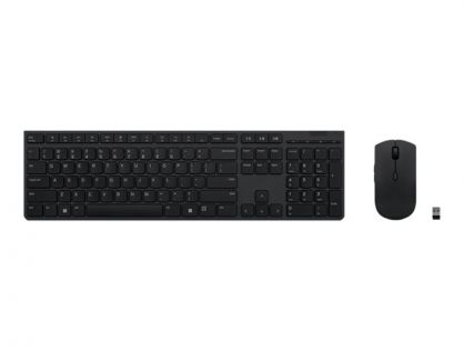 Lenovo Professional - keyboard and mouse set - UK - grey Input Device