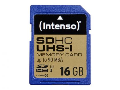 Intenso - flash memory card - 16 GB - SDHC UHS-I