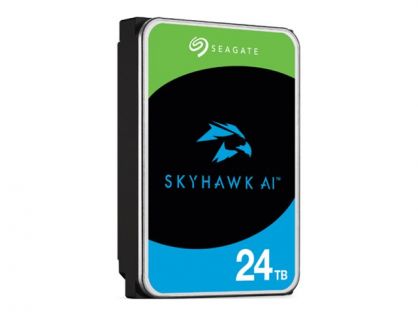 Seagate SkyHawk AI ST24000VE002 - Hard drive - 24 TB - internal - 3.5" - SATA 6Gb/s - buffer: 512 MB - with 3 years Seagate Rescue Data Recovery