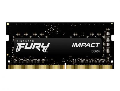 Kingston FURY Impact - DDR4 - module - 32 GB - SO-DIMM 260-pin - 3200 MT/s / PC4-25600 - CL20 - 1.2 V - unbuffered - non-ECC - black