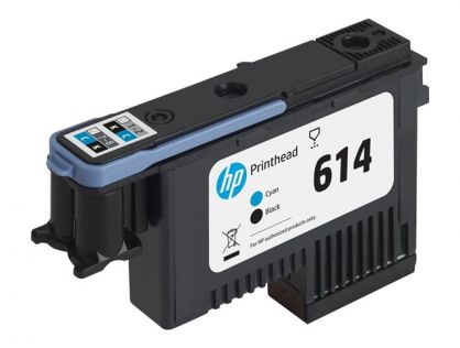 HP 618 - cyan - original - printhead