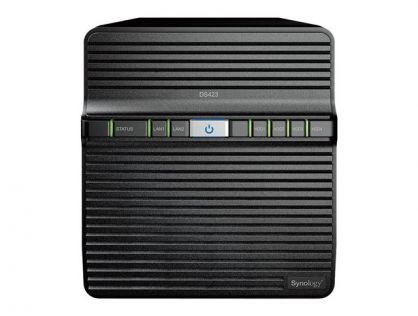 Synology Disk Station DS423 - NAS server - 4 bays - SATA 6Gb/s - RAID JBOD, 0, 1, 5, 6, 10 - RAM 2 GB - Gigabit Ethernet - iSCSI support