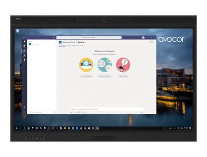 Avocor AVW-5555 - 55" Diagonal Class W Series LED-backlit LCD display - interactive - with touchscreen (multi touch) / camera - 4K UHD (2160p) 3840 x 2160 - direct-lit LED - TAA Compliant