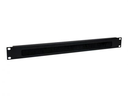 StarTech.com 1U High-density Brush Strip Cable Management Panel - Sturdy Steel Horizontal Data Centre Cable Management Panel (CMBRUSH1U) - rack cable management panel - 1U
