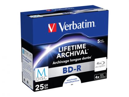 Verbatim M-Disc - BD-R x 5 - 25 GB - storage media