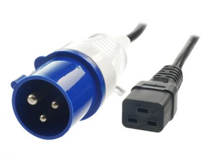 Lindy Mains Power Lead - power cable - IEC 60309 16A to IEC 60320 C19 - 3 m