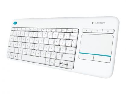 Logitech Wireless Touch Keyboard K400 Plus - keyboard - German - white Input Device
