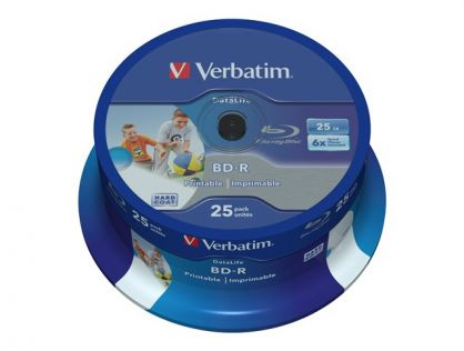 BD-R SL 25GB 6X 25PK DATALIFE HTL WIDE PRINTABL NO I