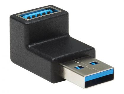 Eaton Tripp Lite Series USB 3.0 SuperSpeed Adapter - USB-A to USB-A, M/F, Down Angle, Black - USB adapter