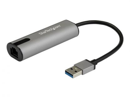 StarTech.com 2.5GbE USB A to Ethernet Adapter, NBASE-T NIC, USB 3.0 Type A 2.5 GbE /1 GbE Multi Speed Gigabit Network, USB 3.1 Laptop to RJ45/LAN, Lenovo X1 Carbon, HP EliteBook/ ZBook - Type-A to Ethernet (US2GA30) - network adapter - USB 3.0 - 10M/100M/