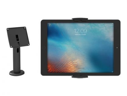 Compulocks The Rise Stand Kiosk and Cling Universal Wall MOunt - Mounting kit (universal mount, pole stand, mount cover) - for tablet - black - screen size: 7"-13" - mounting interface: 100 x 100 mm - counter top