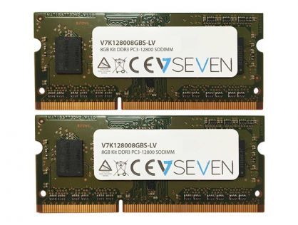 V7 - DDR3 - kit - 8 GB: 2 x 4 GB - SO-DIMM 204-pin - 1600 MHz / PC3-12800 - unbuffered