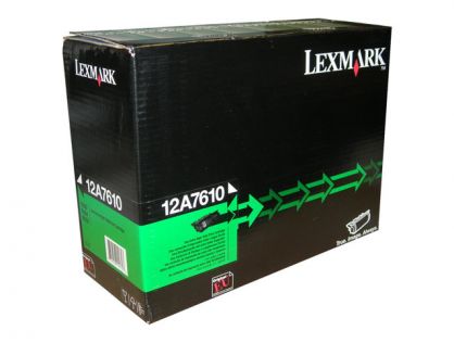 Lexmark - black - original - remanufactured - toner cartridge