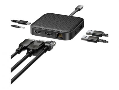 HyperDrive Mobile Dock - docking station - USB4 - HDMI, DP - 1GbE