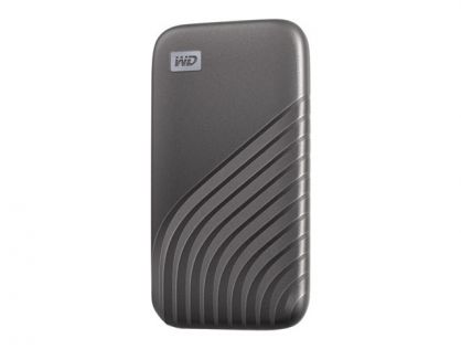 WD My Passport SSD WDBAGF5000AGY - SSD - encrypted - 500 GB - external (portable) - USB 3.2 Gen 2 (USB-C connector) - 256-bit AES - space grey