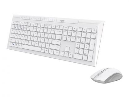 Rapoo 8210M - keyboard and mouse set - QWERTY - UK