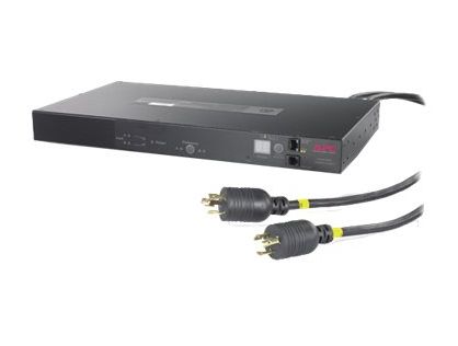 APC Automatic Transfer Switch - Redundant switch (rack-mountable) - AC 120 V - Ethernet 10/100, RS-232 - output connectors: 10 - 1U - for P/N: SU3000RMJ3U3W, SUA1500RM2U-USPS, SUA2200XL-TU, SUA3000RMJ2UB, SUA3000RMXL3U RB