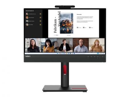 Lenovo ThinkCentre Tiny-in-One 22 Gen 5 - LED monitor - 22" (21.5" viewable) - touchscreen - 1920 x 1080 Full HD (1080p) @ 60 Hz - IPS - 250 cd/m² - 1000:1 - 4 ms - HDMI, DisplayPort - speakers - raven black