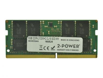 16GB DDR4 2133MHZ CL15 SODIMM MHZ CL15 SODIMM