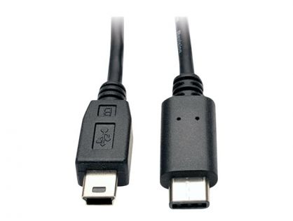 Eaton Tripp Lite Series USB 5-Pin Mini-B to USB-C Cable - USB 2.0, (M/M), 6 ft. (1.83 m) - USB-C cable - 24 pin USB-C to mini-USB Type B - 1.83 m