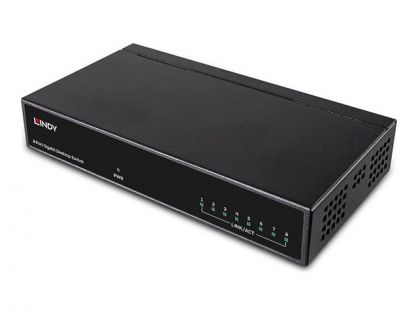 Lindy Gigabit Desktop Switch - switch - 8 ports