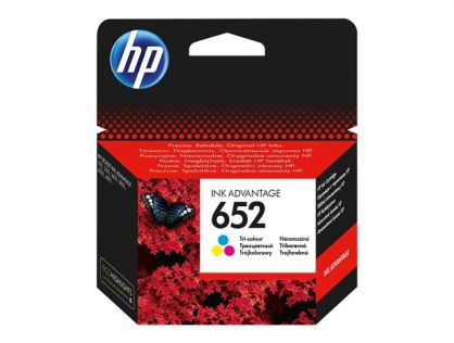 HP 652 - 5 ml - colour (cyan, magenta, yellow) - original - Ink Advantage - ink cartridge - for Deskjet Ink Advantage 26XX, Ink Advantage 37XX, Ink Advantage 50XX, Ink Advantage 52XX