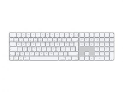 Apple Magic Keyboard with Touch ID and Numeric Keypad - Keyboard - USB-C - wireless - Bluetooth - QWERTY - Italian - white keys