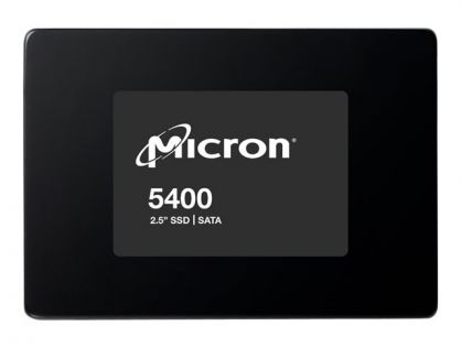 Micron 5400 PRO - SSD - encrypted - 7.68 TB - internal - 2.5" - SATA 6Gb/s - 256-bit AES - Self-Encrypting Drive (SED), TCG Enterprise SSC