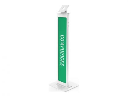 Compulocks VESA Brandable Floor Stand - Stand - for tablet - aluminium - white - floor-standing