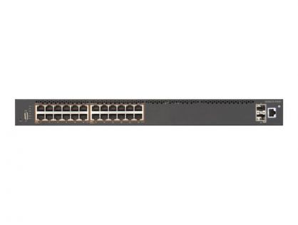 Extreme Networks Ethernet Routing Switch 4900 4926GTS-PWR+ - Switch - L3 - Managed - 24 x 10/100/1000 (PoE+) + 2 x 10 Gigabit SFP+ - rack-mountable - PoE+ (720 W) - with 90 days Post-Purchase Advanced Technical Support