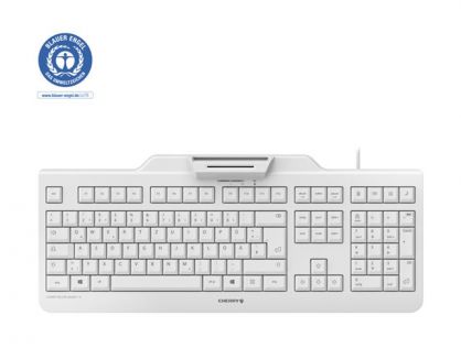 CHERRY SECURE BOARD 1.0 - keyboard - with NFC - Italian - white/grey Input Device