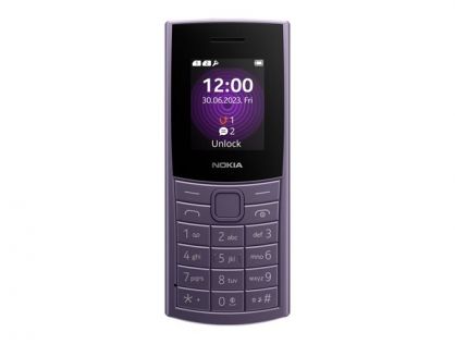 Nokia 110 4G (2023) - arctic purple - 4G feature phone - GSM