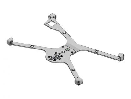 SpacePole X-Frame mounting component - for tablet - black