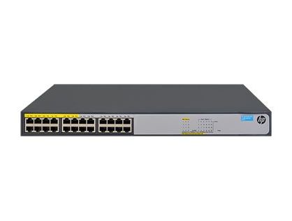 HPE 1420-24G-PoE+ (124W) Switch - switch - 24 ports - unmanaged - rack-mountable